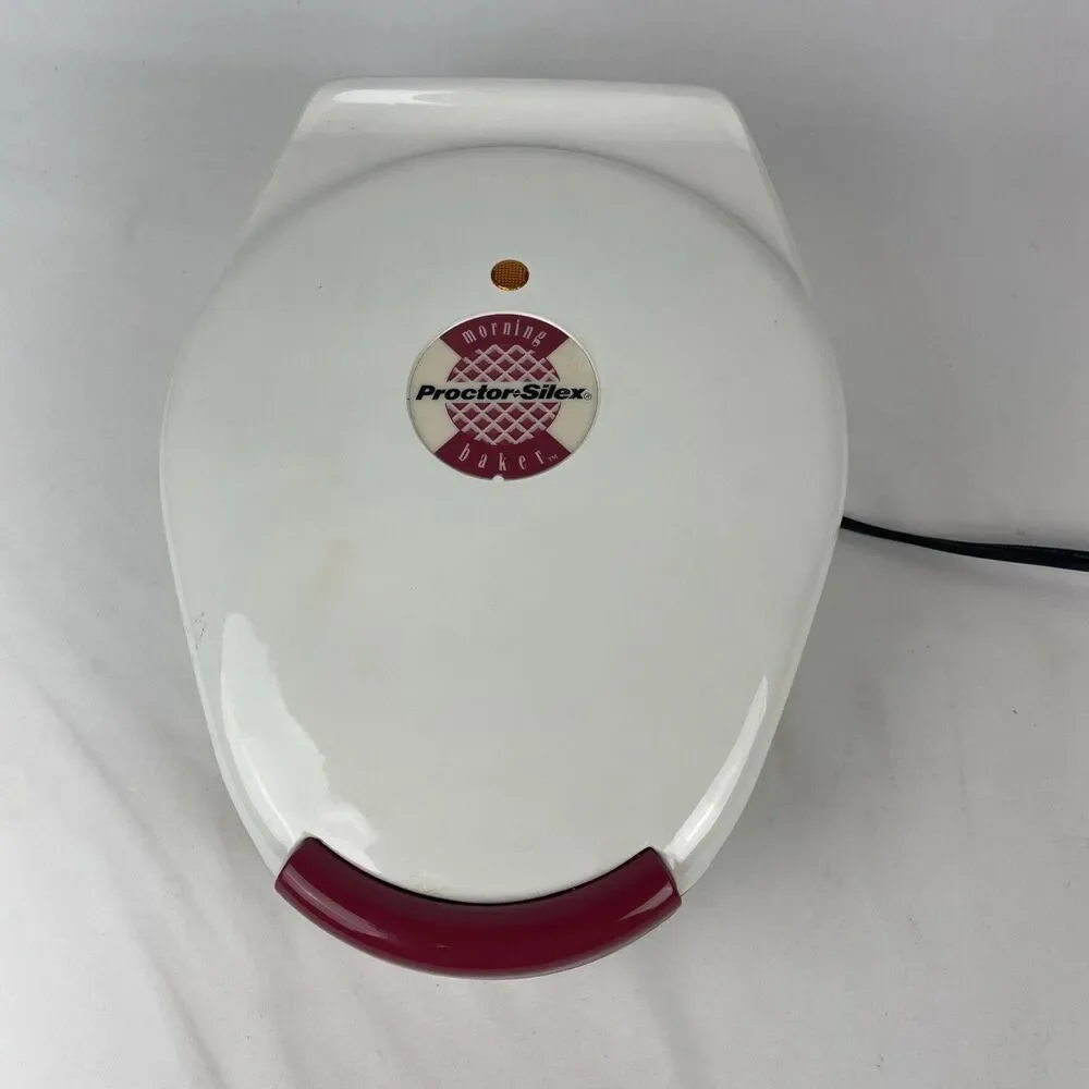 Proctor Silex Morning Baker Waffle Iron Model 26400 Vintage Tested Working